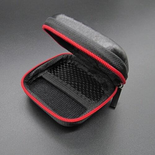 Portable Mini Zipper Storage Box 7.5x7.5cm Square Hard Aseismic Moisture proof Headphone Bag Storage Case For SD TF Cards