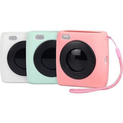 Photo Printer Customized Translucent Case for Paperang P2 Pocket Printer Soft Silicone Protective Cover Case with Lanyard