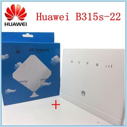 Unlocked Huawei B315 B315s-22 + 35 DBI Signal Amplif 4G Antenna 150Mbps CAT4 3G 4G wifi router wireless Router