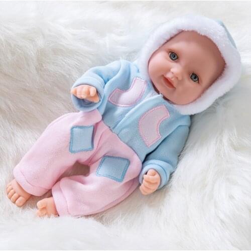 11 Inch Blank Skin Lifelike Sleeping Reborn Baby Simulation Doll DIY Fashion Dress Up Soft Vinyl Reborn Doll for Children Gifts