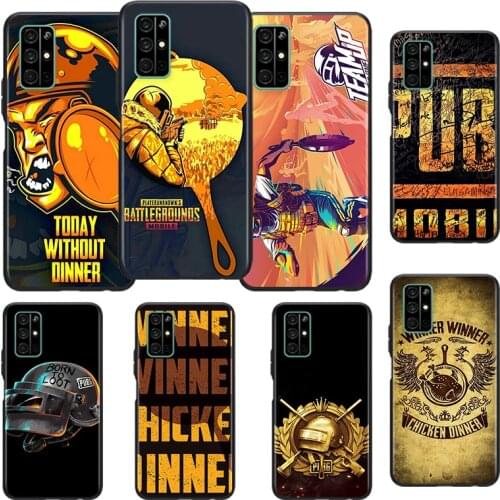 Hot Pubg Game Silicone Cover For Huawei Honor 10i 10 9C 9A RU 9X 9N 9S 9 Pro Lite Play 3E V9 Black Phone Case