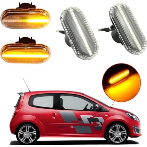 LED Dynamic Turn Signal Side Marker Light For Dacia Duster Dokker Lodgy Renault Megane 1 Clio1 2 KANGOO ESPACE Smart Fortwo 453