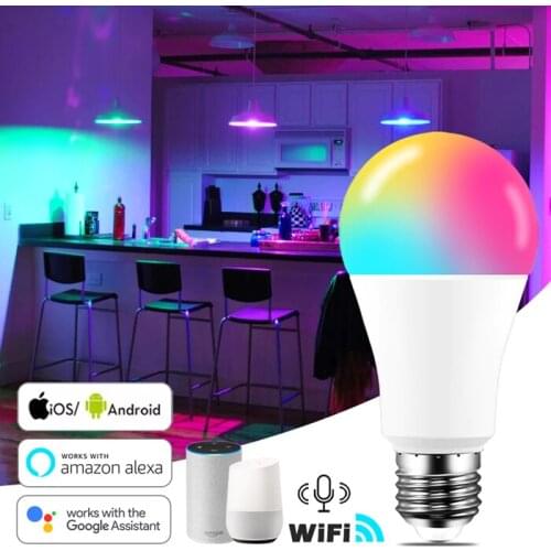 ZigBee 3.0 Tuya Smart Led Lamp Bulb Light E27 220V 110V RGB+W+C Works With Smartthings Alexa Echo Hub Google Home Wholesale