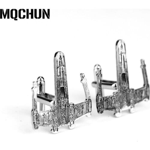 MOCHUN Vintage Gothic Fighter Warship Cufflinks For Mens Retro Shirt Brand Cuff Buttons Cuff Links-20