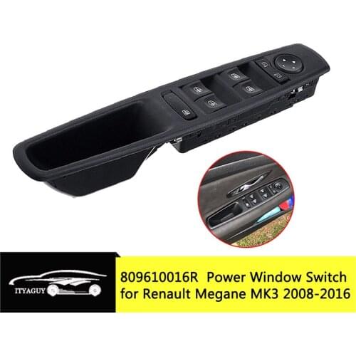 High Quality Car Electric Power Window Control Switch Button For Renault Megane MK3 2008-2016 809610016R 80961-0016R 80961 0016R
