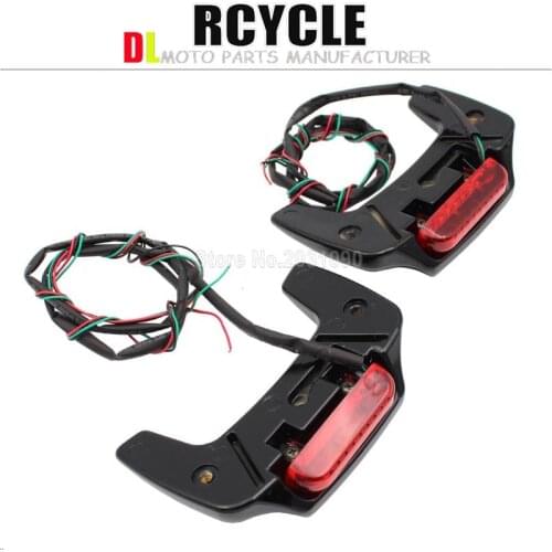 Hard Saddlebag Lid LED Spoiler Kit For Harley Touring Electra Street Road Glide 93-13