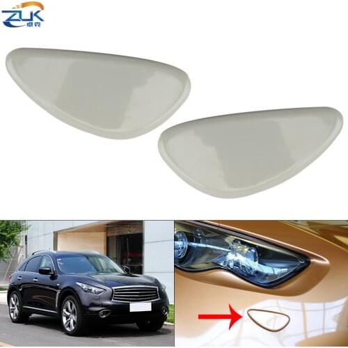 ZUK For INFINITI 2008-2013 For FX35 FX37 FX50 For QX70 2014 2015 Front Head Lamp Washer Nozzle Cover Lid Cap Shell Unpainted