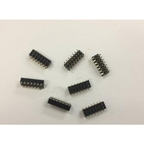 1.27mm Female pin header Plastic height 2.0 Pinheader socket SMT 2*3/4/5/6/10/12/15/17/8/50P 1U PA6T