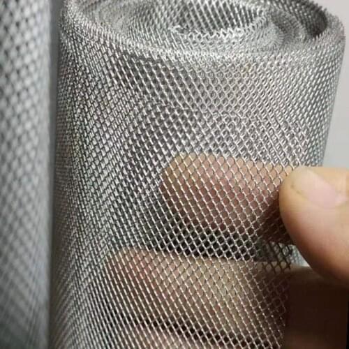 SS304 expanded metal wire mesh sheet screen diamond hole speaker filter