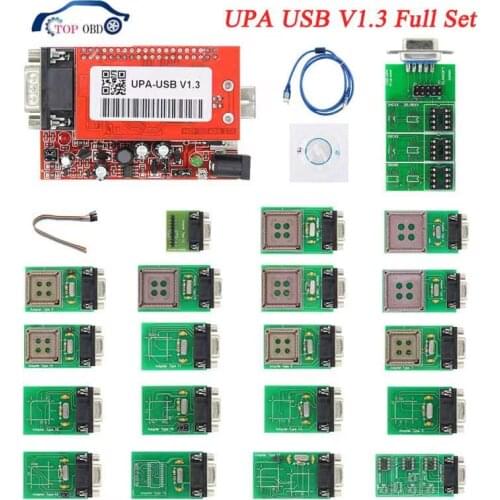 2020 Newest OBD2 UPA-USB Diagnostic UPA USB V1.3 ECU Chip Tunning OBD UPA ECU Programmer tool UPA USB With eeprom Full Adapter