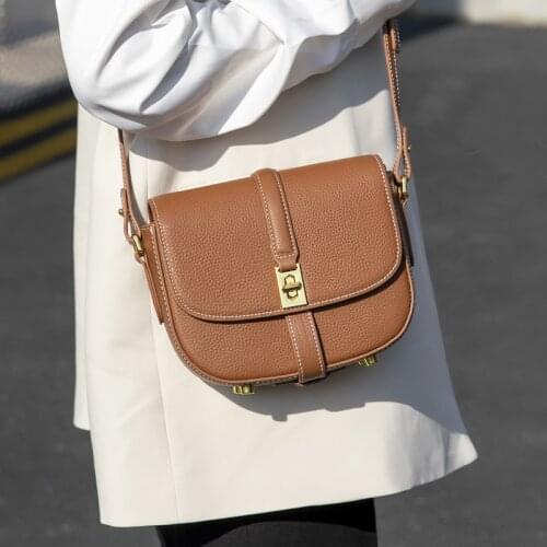 2021 New Design Small Square Bag Exquisite Female Leather Crossbody Bag Fashion One-Shoulder Bag For Woman