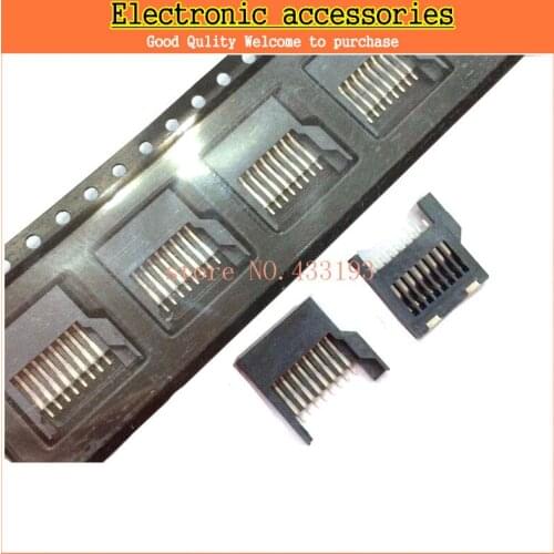 Free shipping 50pcs/lot 8Pin Micro Card Connector for SD/TF Card Slot Full plastic Type