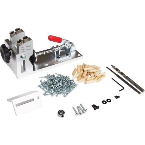 Wood Pocket Jig Kit Woodworking Tool for Screw Drill Portable Carpenter