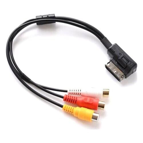 For AUDI A6 A8 A7 Q5 Q7 S5 A4 AMI Adapter Video Audio MP3 Cable Aux in Wiring