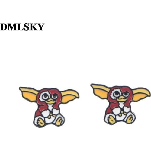 DMLSKY Animal Funny Stud Earrings Cartoon Earrings Jewelry Not allergic Stud Earring for Girls Cute Gift M4009