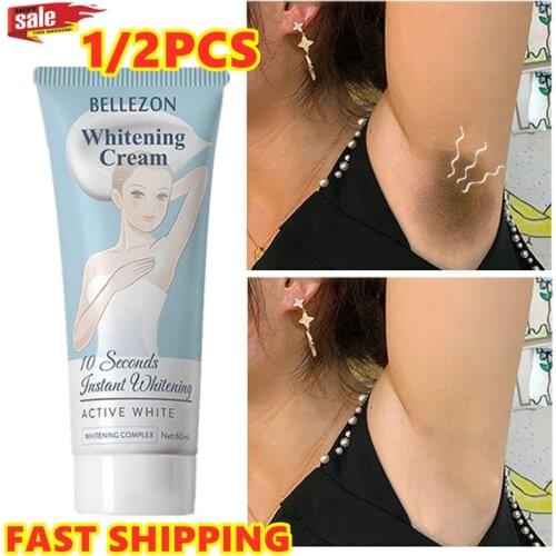2/1PCS 60ml Effective Whitening Cream Natural Whitening Milk Skin Care Products Body Dark Skin Armpit Knee Lightening Bikini