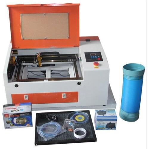 Upgraded Version CO2 60W 110/220V Laser Engraving Cutting Machine with USB port ATT