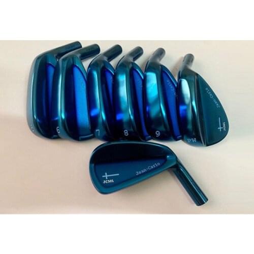 TopRATED Jean Carlo JC501 Irons Jean Carlo Golf Forged Iron Set Blue Golf Clubs 4-9Pw Steel/Graphite Shaft with Head Cover