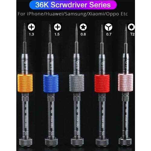 36K Precision S2 Batch Head Screwdrivers Set Anti-rust/fall/Slip Disassemble Opening Tool For Apple iPhone Huawei Repair Tool