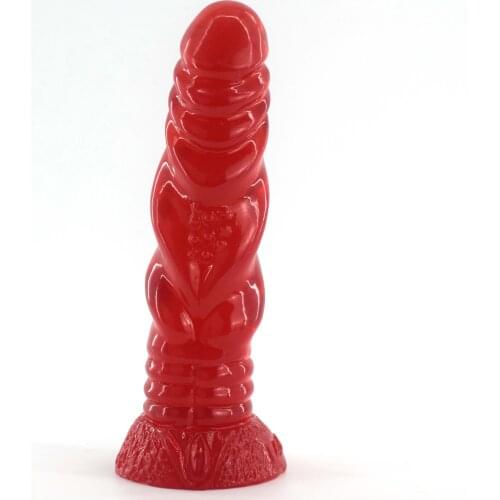 NNSX Anal Ass Plug Penis Dildo with Suction Cup Wine Red Color Vaginal Massage Masturbation Sex Toys for Women men butt plu