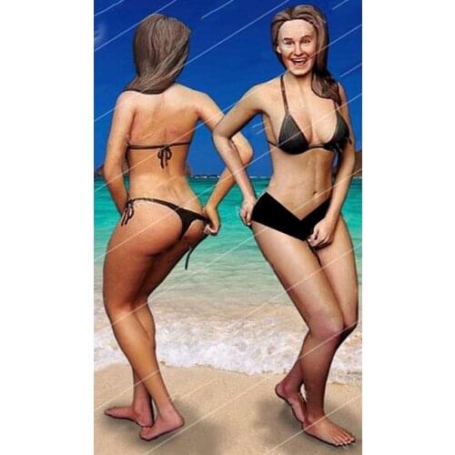 New Unassembled 1/16 modern girl stand in summer Resin Figure Unpainted Model Kit