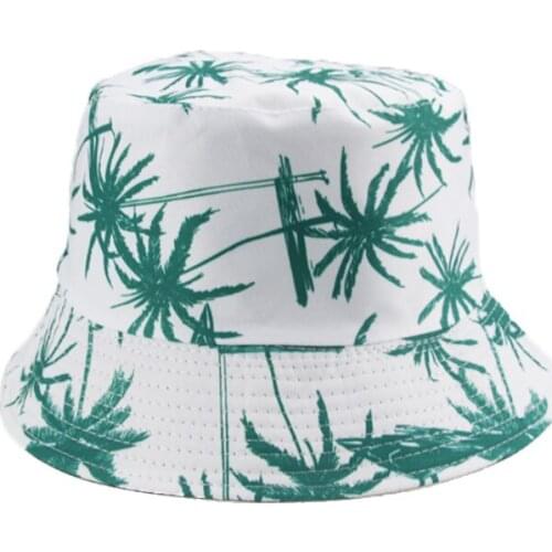 Bucket Hats Women Men Print Summer Fishermen White Sun Protection Women Hat Wide Brim Fishing Summer Bucket Hat Gorro Pescador