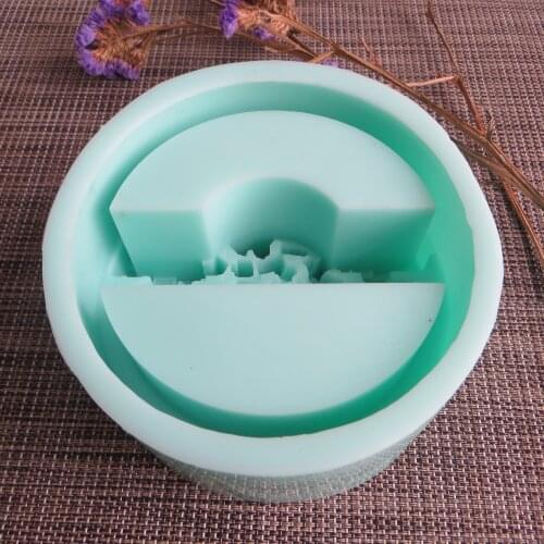 Przy HP0037 3D Silicone Molds Flower pot DIY Craft Handmade cement Mould concrete mold desk decoration moulds