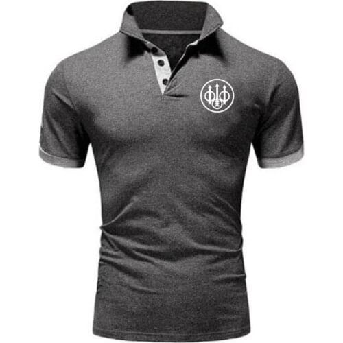 Polo Shirts Jungle Mountain Hunting M9 Military Style Mens TShirts Sport Top Tees Beretta Firearms Equipment Pistol Topshirts