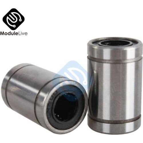 LM8UU Ball Bearings 8mm 8 MM Bushing 3D Printers Parts Rail Linear Long Rod Shaft Part 8mm*15mm*24mm Aluminum Bush Diy Kit