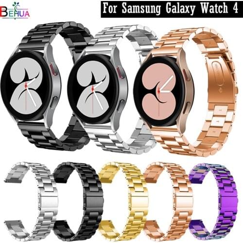 Steel Watchband For Samsung Galaxy Watch 4 Classic 46MM 42MM / Galaxy4 40mm 44mm SmartWatch Wristband Bracelet Strap Metal belt