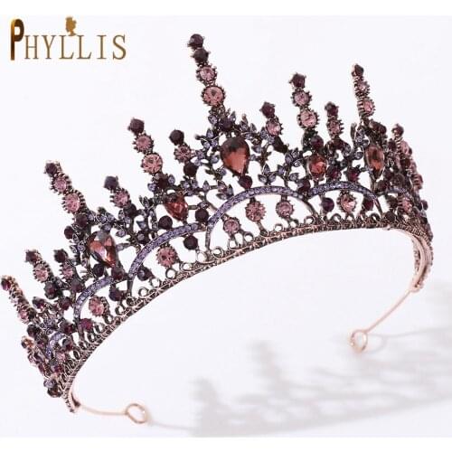 A71 Luxury Wedding Tiaras and Crown Baroque Headband Wedding Headwear Bridal Headpieces Bridal Hair Jewelry Prom Headdress