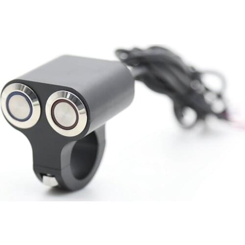 Motorcycle Handlebar Led Indicator Light Switch Adjustable Mount Waterproof Button Switch DC12V, Lock Switch