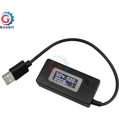 USB Tester Portable Doctor Mini LCD Screen Voltage Current Meter Mobile Power Charger Detector Voltmeter for Phone