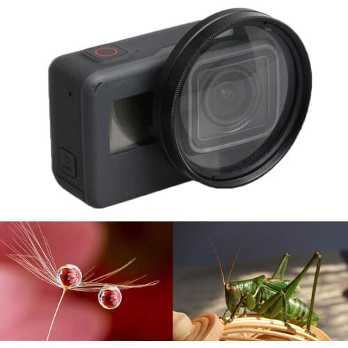52mm Magnifier Macro Close Up Lens for GoPro Hero 7 6 5 Black Action Camera Mount for Go Pro Hero 6 5 7 Accessories Kits