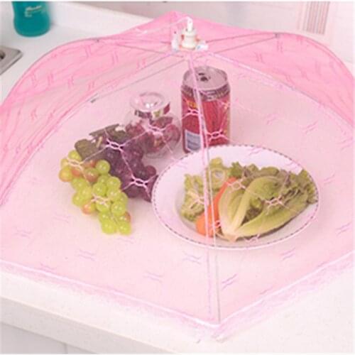 35/40cm Gauze Umbrella Food Cover Picnic Kitchen Anti Fly Mosquito Net Table Tent Meal Cover Table Mesh Food Cover Kitchen Tools