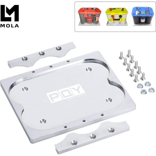 High Quality Group 34/78 For Optima Yellow Red Blue Battery Holder Tray Relocation Bracket Mount Aluminum BTD02