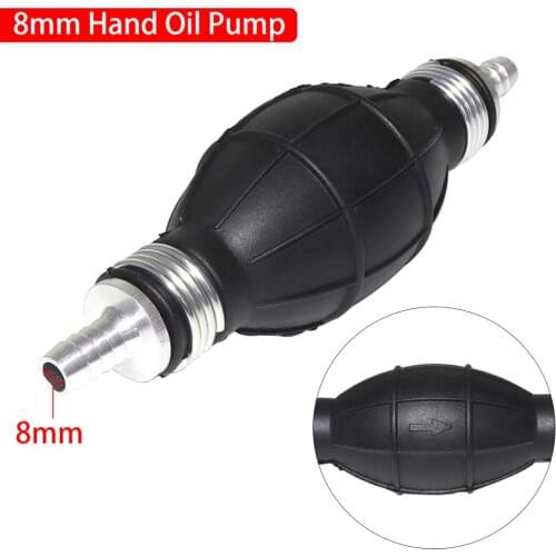 1PCS Manual Fuel Pump 8MM Rubber Hand Fuel Pump Primer Bulb Fuels Used For Cars Ship Boat Marine Diesel Gas Petrol Engine Oil