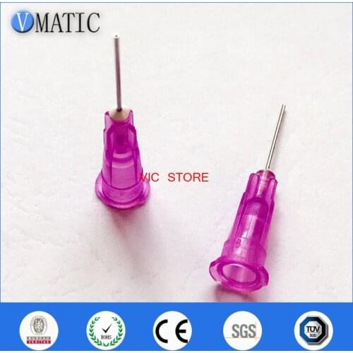 Free Shipping 100Pcs 24G Dispensing Needles For Dispensing Machine Syringe Needle Metal Pinhead Dispenser Needle 1/2 Inch