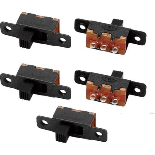 100Pcs SS-12F16 2 Position 3P SPDT Miniature Slide Switch Latching Toggle Switch