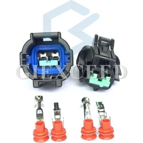 2 Sets 2 Pin PB295-02020 Auto Fog Light Socket Lamp Plug Automotive Connector For Nissan Tenna