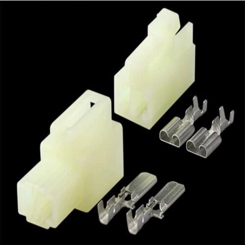 6230-1021 6230-5021 10SETS DJ70234Y-6.3-11/21 6.3mm 2Pin AMP Car Electrical Wire Connectors for Audi ,BMW,AND other models