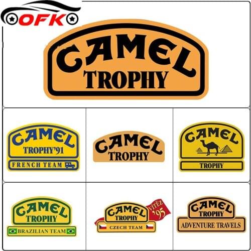 Car Stickers Decor Motorcycle Decals Camel Trophy Decal Decorative Accessories Creative Sunscreen Waterproof PVC,13cm*7cm