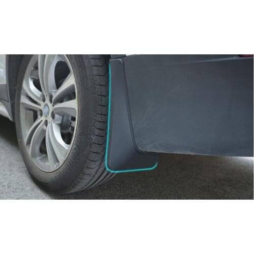 OFor BMW X1 F48 2016 2017 Black plastic Mud Splash Flaps Guard Mudguards 4pcs Car modification