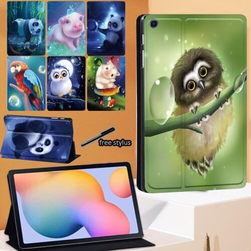 Tablet Case For Samsung Galaxy Tab S6 Lite 10.4 Inch 2020 SM-P615/SM-P610 Protective Cover Cute Animal Patterns