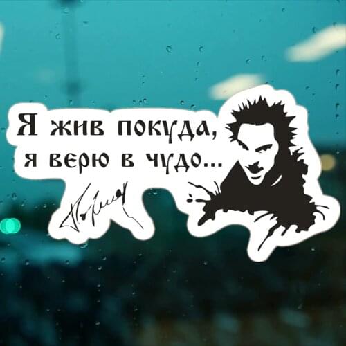 CS-732#12*24cm The King and the Fool I'm alive as long as funny car sticker and decal black PVC printed auto car stickers