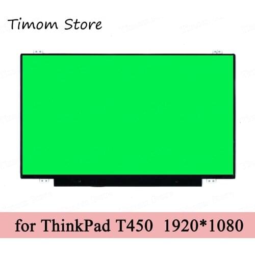 For T450 ThinkPad Lenovo 20BU 20BV 20DJ Laptop LCD Screen 1920*1080 Slim IPS 30pin Matte Display 72% NTSC Color BOE NV140FHM-N62