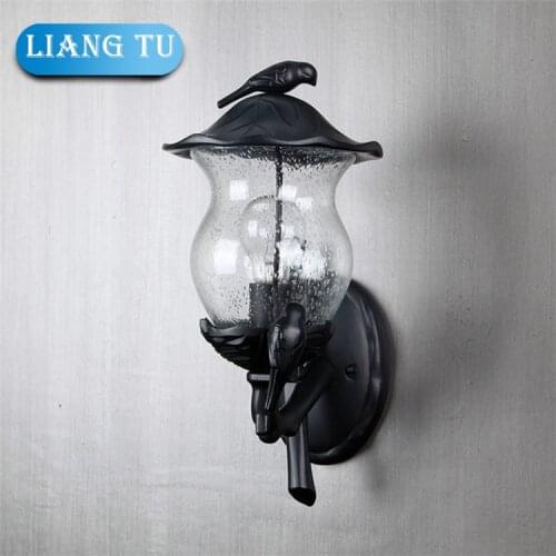 Europe outdoor Wall lamp outdoor porch lights Lampshade E27 Edsion lamp aluminum baking vintage wall light