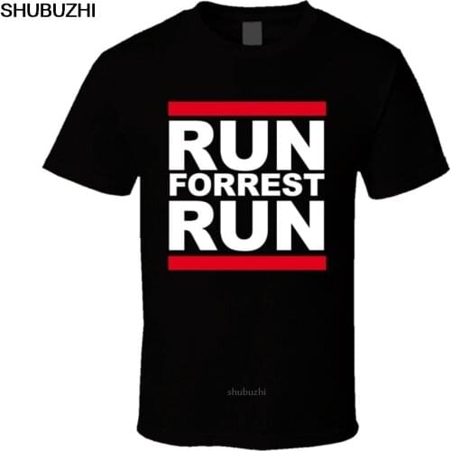 Run Forrest Run Bubba Gump Shrimp Tom Hanks Movie T Shirt Cool Casual pride t shirt men New Fashion tshirt Loose Size sbz8488