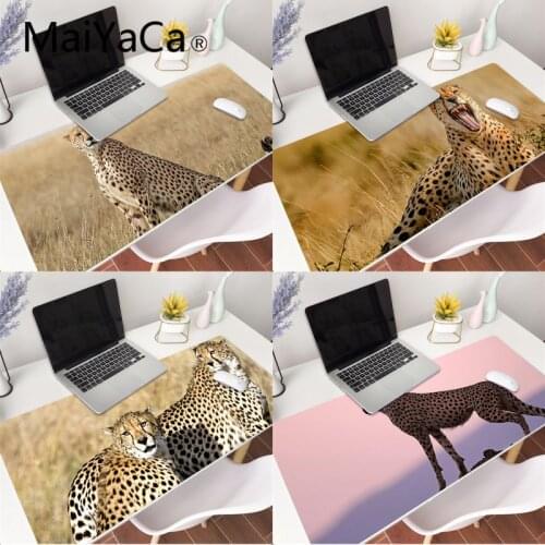 MaiYaCa cheetah Unique Desktop Pad Game Mousepad Gaming Mouse Pad gamer Large Deak Mat 800x300mm for overwatch/cs go