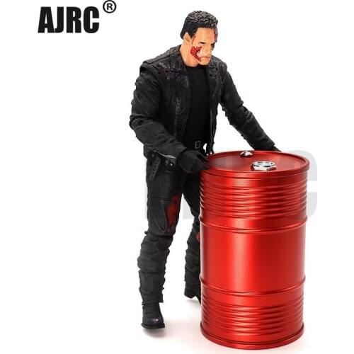 Metal Oil Drum Tank Ashtray Decoration For 1/10 RC Crawler Car Traxxas TRX4 Defender Bronco RC4WD D90 D110 Axial Scx10 90046